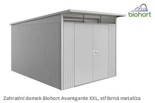 Biohort Zahradní domek AVANTGARDE A8, stříbrná metalíza
