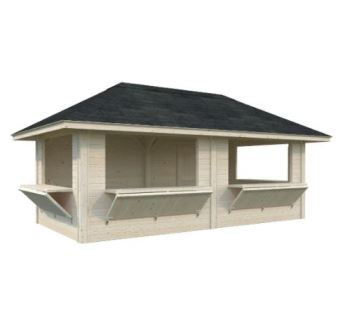 Prodejní stánek Bianca 16,6 m2 (čtyři prodejní okna) - Set 112 (1)