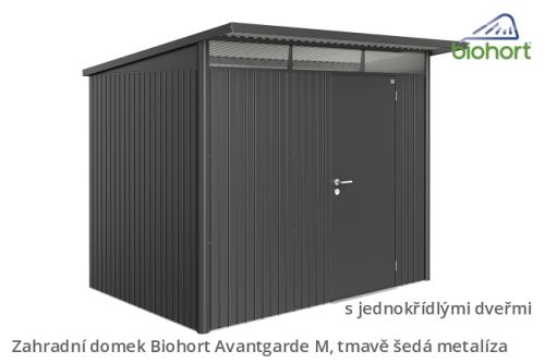Biohort Zahradní domek AVANTGARDE A5, tmavě šedá metalíza