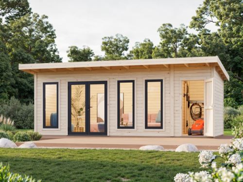 Zahradní domek Aurelia 19,2  m2 (hliníková okna a dveře)