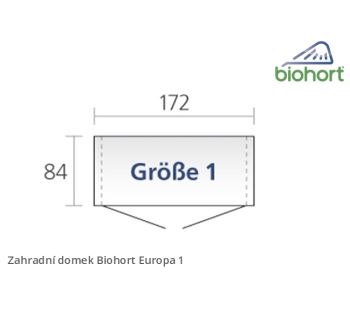 Biohort Zahradní domek EUROPA 1, tmavě zelená (2)
