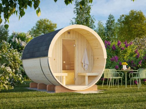Barelová sauna Anita 1,6 + 0,7 m2 (bez kamen)