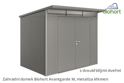 Biohort Zahradní domek AVANTGARDE A6, šedý křemen metalíza