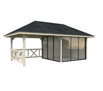Zahradní domek Bianca 8,3 m2 s posuvnými dveřmi s dvojitým sklem (Set 503) (6)