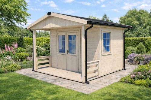 Zahradní domek HEROLD A3322 Premium s terasou (7,2 + 3,5 m2)