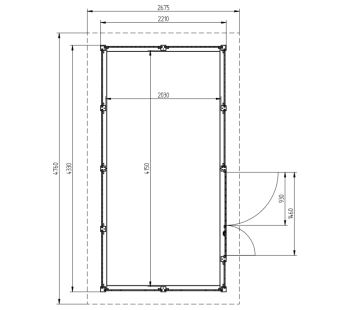 Zahradní domek HEROLD P4422  - 9,5 m2 (3)