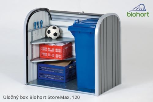 Biohort Úložný box StoreMax® 120, šedý křemen metalíza