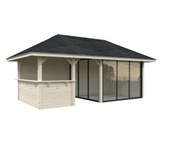 Zahradní domek Bianca 16,6  m2 s posuvnými dveřmi (Set 207) (6)