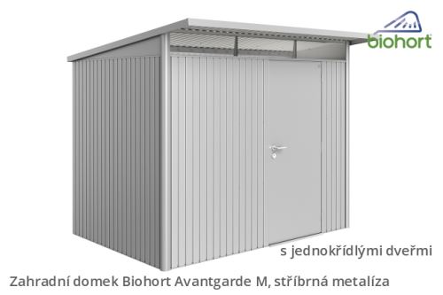 Biohort Zahradní domek AVANTGARDE A6, stříbrná metalíza