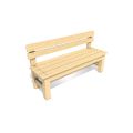Dřevěná lavice Zuzana 120 x 53,5 x 88 cm -  s impregnací