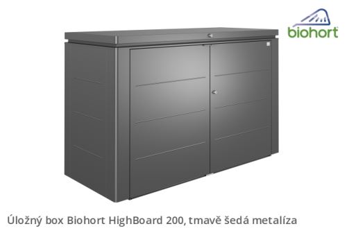 Biohort Úložný box HighBoard 200, tmavě šedá metalíza