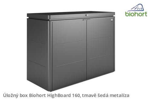 Biohort Úložný box HighBoard 160, tmavě šedá metalíza