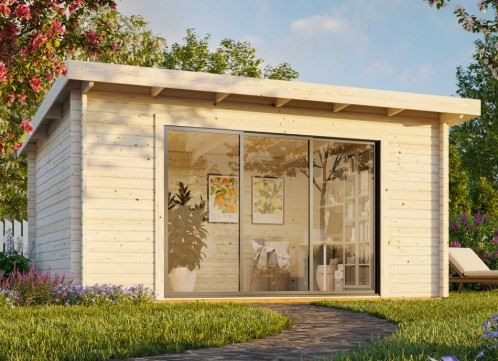 Zahradní domek LEA 14,2 m2 s posuvnými dveřmi