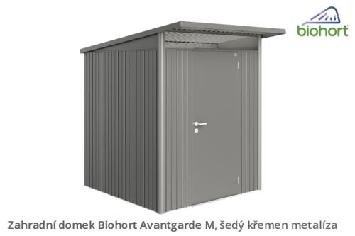 Biohort Zahradní domek AVANTGARDE A4, šedý křemen metalíza