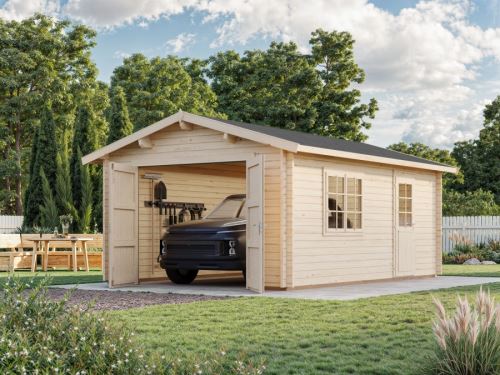 Garáž Roger 19,0 m2 s křídlovými dveřmi
