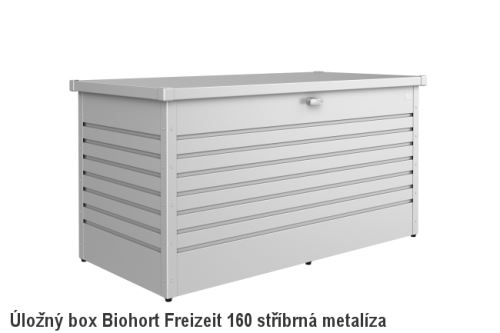 Biohort Úložný box FreizeitBox 160HIGH, stříbrná metalíza