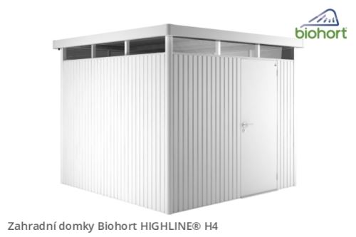 Biohort Zahradní domek HIGHLINE® H5, stříbrná metalíza