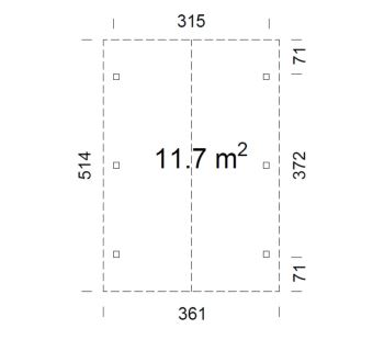 Přístřešek na auto Robert 11,7 m2 (7)