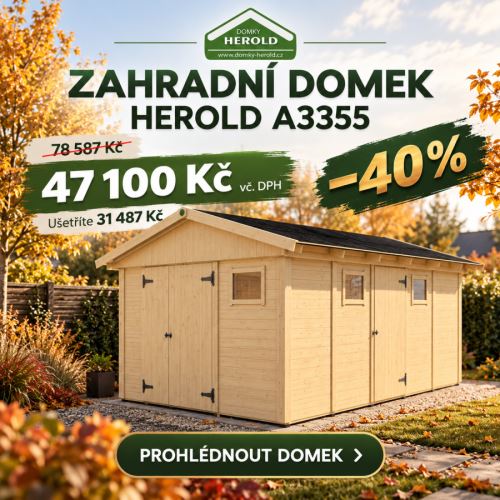Zahradní domek HEROLD A3355 17,6 m2
