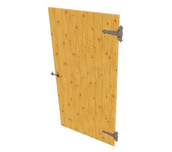 Jednokřídlé dveře navíc - záměna za plné panely