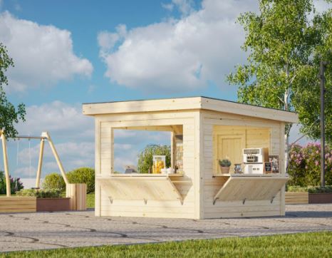 Prodejní stánek Lenna 8,3 m2  -tři prodejní okna  (SET 306)