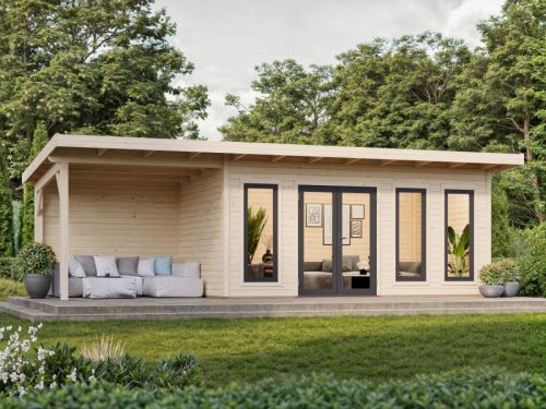 Zahradní domek Aurelia 15,2 + 7,9  m2 (hliníková okna a dveře)