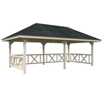 Altán Bianca 16,6 m2  se zábradlím (Set 107) (1)