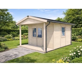 Zahradní domek HEROLD A3333 Premium s terasou (10,6 + 3,5 m2)