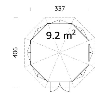 ZAHRADNÍ DOMEK Veronica 7  9,2 m2 (5)