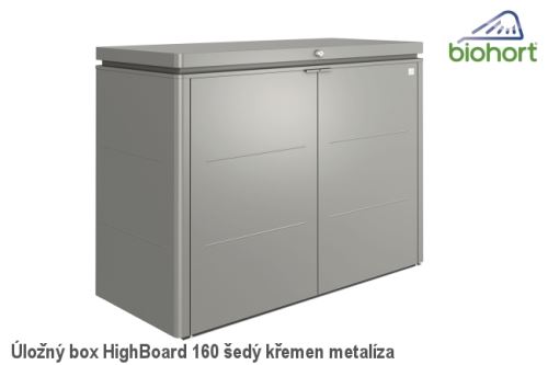 Biohort Úložný box HighBoard 160, šedý křemen metalíza