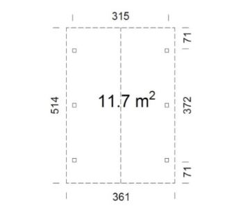 Altán Robert 11,7 m2 (1)
