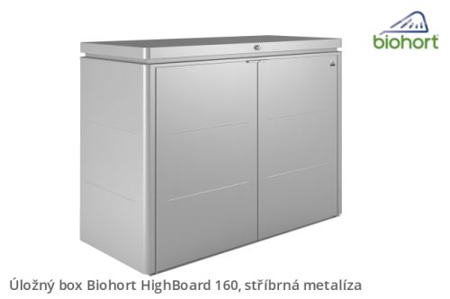Biohort Úložný box HighBoard 160, stříbrná metalíza