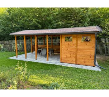 Zahradní altán Herold A3366 BX (7,2 + 13,9 m2) (4)