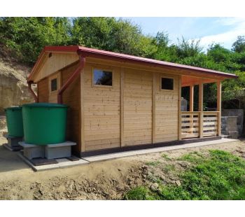 Zahradní altán Herold A3355 C s terasovou podlahou (10,7 + 6,9 m2) (7)