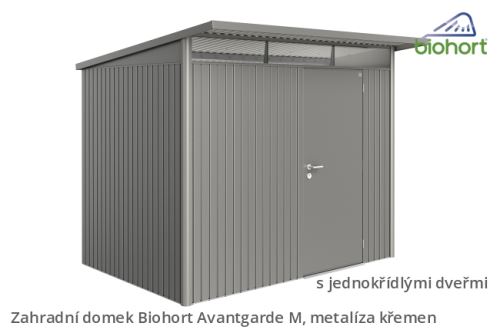 Biohort Zahradní domek AVANTGARDE A5, šedý křemen metalíza