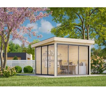 Zahradní domek Lenna 8,3 m2 s posuvnými dveřmi (SET 401)