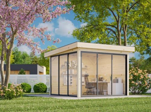 Zahradní domek Lenna 8,3 m2 s posuvnými dveřmi (SET 401)