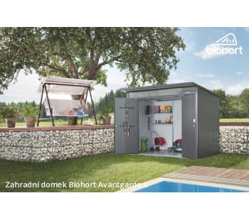Biohort Zahradní domek AVANTGARDE A3, tmavě šedá metalíza (7)