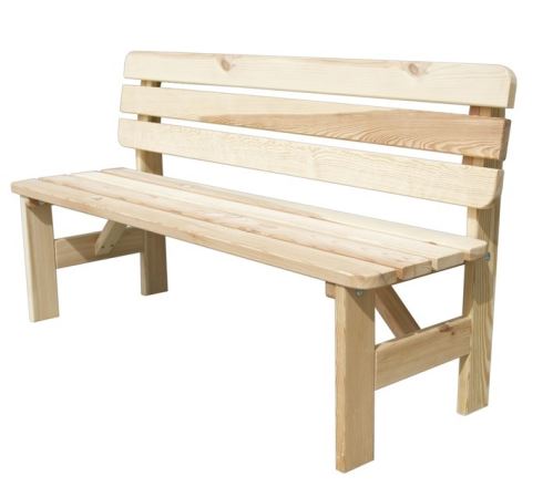 VIKING zahradní lavice dřevěná PŘÍRODNÍ - 200 cm